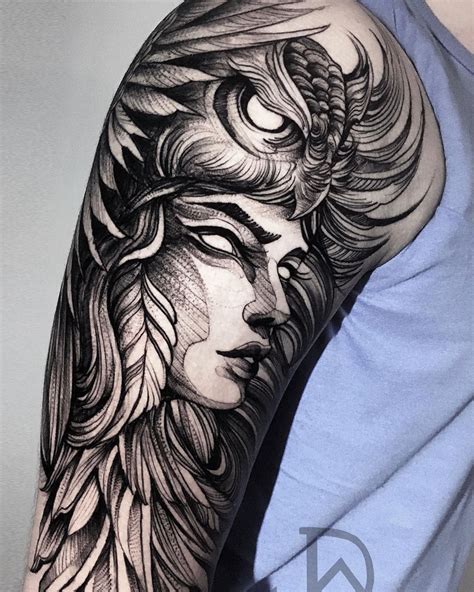 Significado de los tatuajes de Atenea